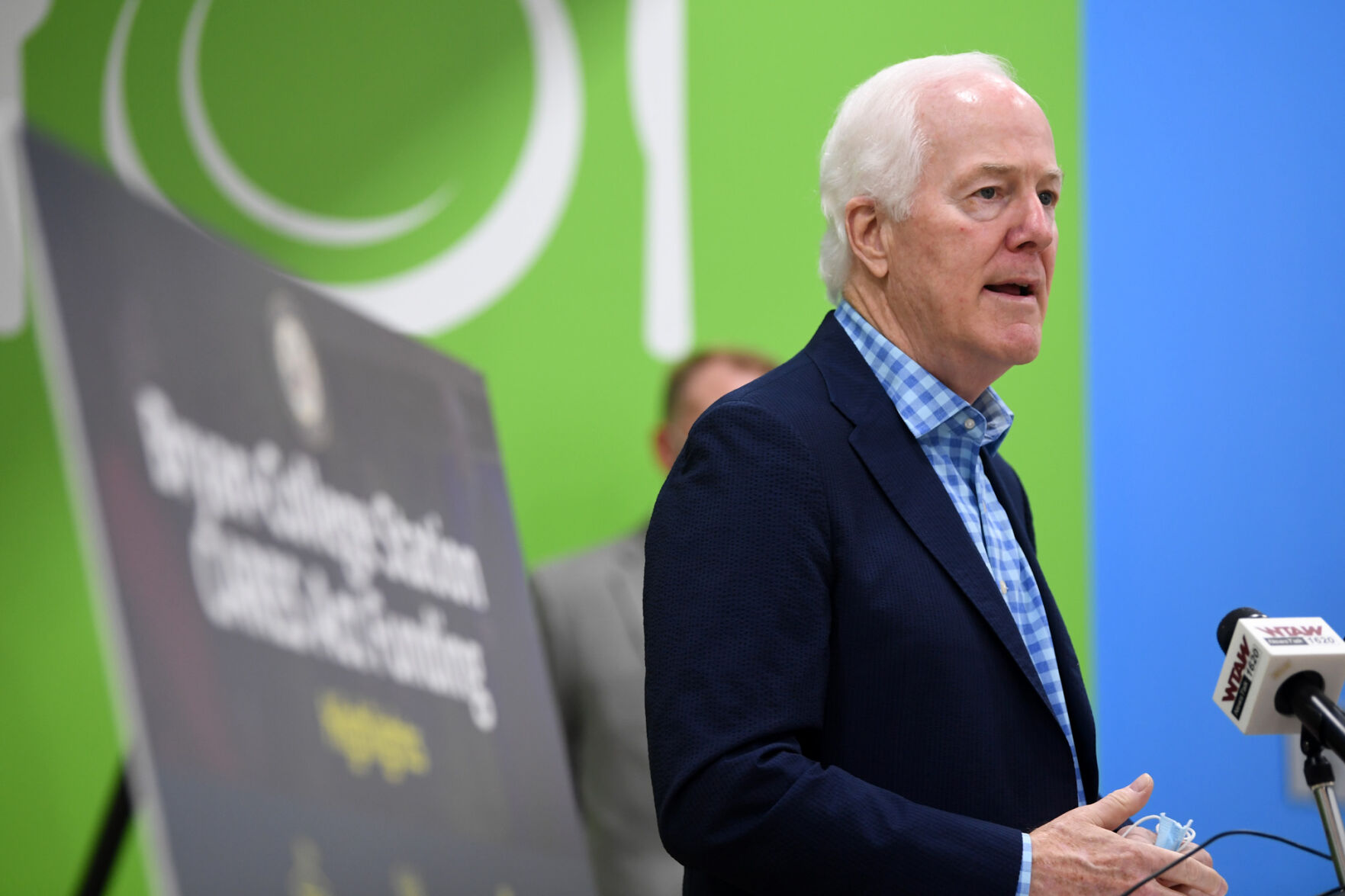 Sen. John Cornyn at BV Food Bank